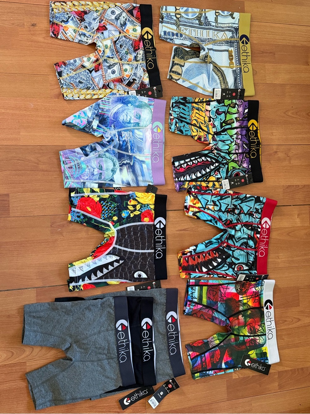 ethika Kids Multicolor Graphic Boxer Briefs Pack h8